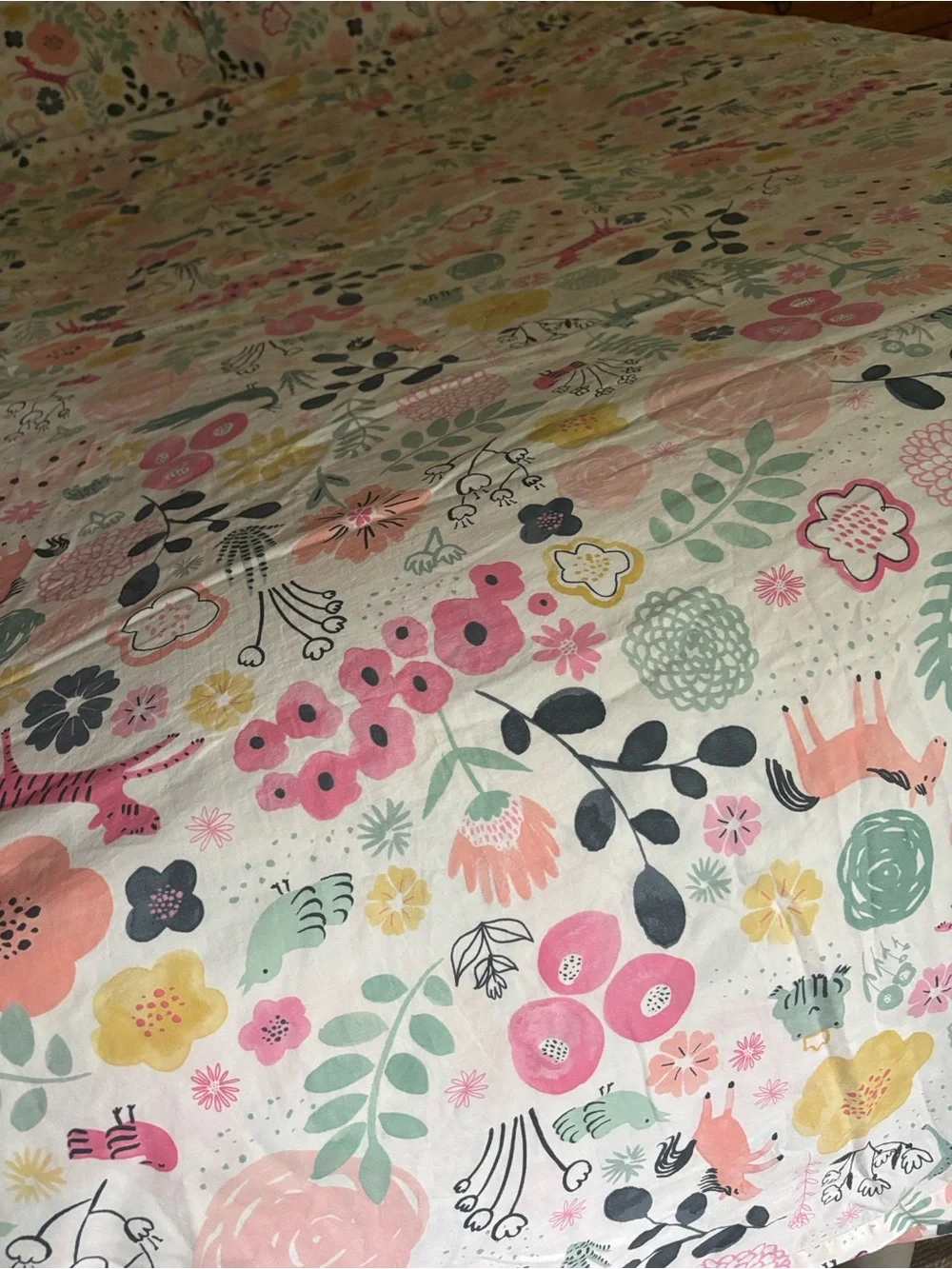 Pottery Barn Sasha’s Garden Organic Cotton Duvet Cover & 2 Shams Full/Queen